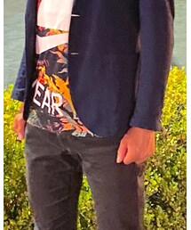 MK MICHEL KLEIN | テーラードジャケット　袖口に可愛いボタンが3つ付いております(テーラードジャケット)