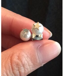 パール星ピアス | ピアス（両耳用）
