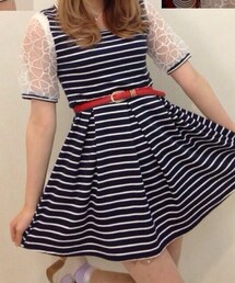 ボーダーワンピース(ワンピース)