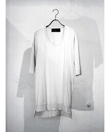 nude:masahiko maruyama | nude:mm "cupra/cotton T shirt"【white grey】(Tシャツ/カットソー)