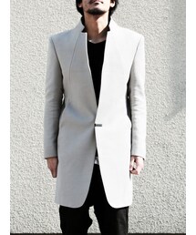 nude:masahiko maruyama | nude:mm "tailored chester jacket"【grey】(チェスターコート)