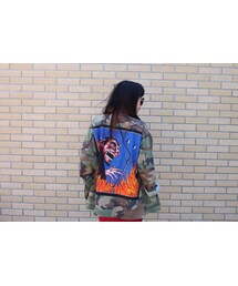 AMERICAN BUTT カモフラージュ柄ジャケット(ミリタリージャケット)