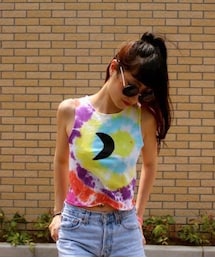 AMERICAN BUTT タイダイtop(Tシャツ/カットソー)