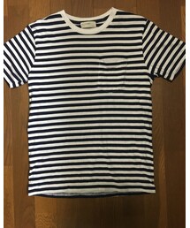 BACK NUMBER | <BACK NUMBER> アメリカンコットンボーダークルーネックTシャツ (Tシャツ/カットソー)