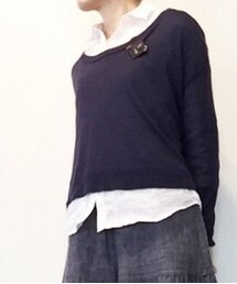 AS KNOW AS plus | リネンニット(ニット/セーター)