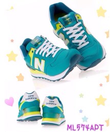 NEW BALANCE | 緑黄スニーカー(スニーカー)