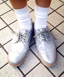 Elede myu | Elede myuのシルバーのおじ靴♡(その他シューズ)
