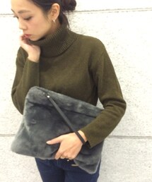 ラジエル | 楽天通販「ラジエル」で購入したフェイクファークラッチバッグ。(クラッチバッグ)