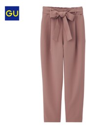 GU | ウエストリボンテーパードパンツ(パンツ)