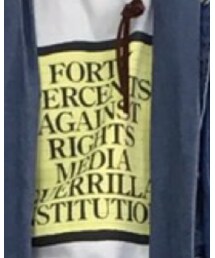 FORTY PERCENT AGAINST RIGHTS | Tシャツ/カットソー