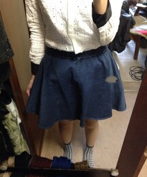デニムフレアスカート(スカート)