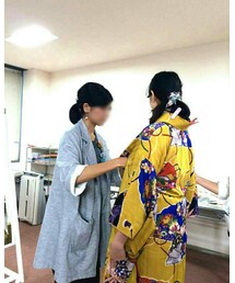 着付け中/14時 | 浴衣