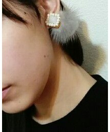 ファーピアス | ピアス（両耳用）