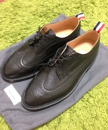 THOM BROWNE | WINGTIP SHOE IN BLACK PEBBLE W/BLACK LEATHER SPRIT WELT SOLE
(ドレスシューズ)