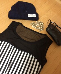 シースルーストライプ♥︎∗*ﾟ(*´꒳`*)(キャミソール)