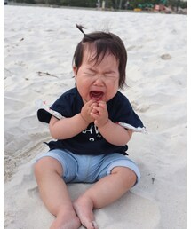 海も砂もこわい〜😭 | その他