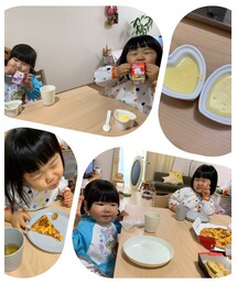 念願の🍕タイムに🍮タイム💛 | 食器