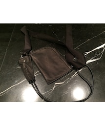 Rick Owens | NECKWALLET IN BLACK IS RECTANGULAR WITH A ZIP CLOSURE AND HOLE(財布)
