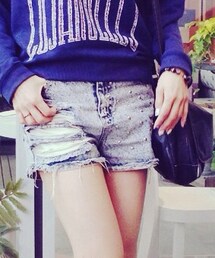 L.D.S. | クラッシュショートパンツ(デニムパンツ)