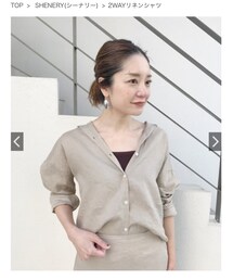 シーナリー | 2wayリネンシャツ(シャツ/ブラウス)