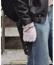 diy | candoの手袋に1M¥60のリボン(手袋)