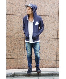 ONELOCK | TAPERED DENIM(USED WASH)(デニムパンツ)