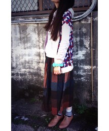  チェス柄のドレス(スカート)