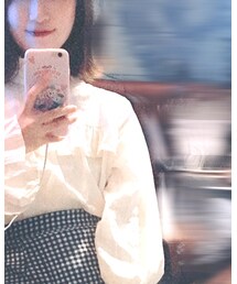 复古花边高领衬衣 | シャツ/ブラウス