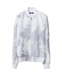 HUPOT | CAMO BOMBER JACKET/WHITE(ブルゾン)