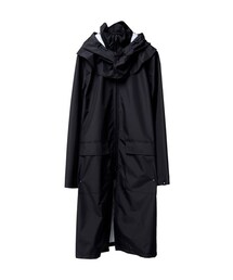 HUPOT | RAIN COAT/BLACK(ピーコート)