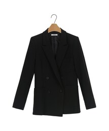 SINOWS | black double jacket(テーラードジャケット)