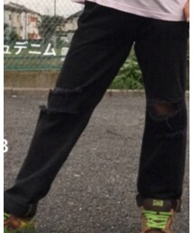 自作クラッシュデニム | デニムパンツ