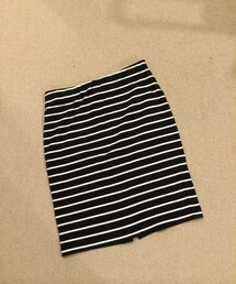 UNIQLO | ウエストゴム ポンチボーダーペンシルスカート(スカート)