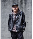 GU(ジーユー)の「ジャケット/アウター(ライダースジャケット)」
