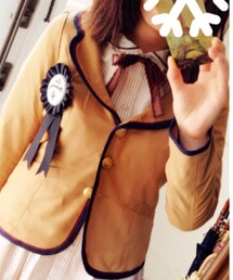 F i.n.t | fi.n.t キャメルロゼット付きジャケット(テーラードジャケット)