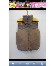 masterkey | masterkey 二重ウールギャザーベスト(ベスト)