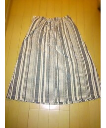 earth music&ecology | ストライプのロングスカート(スカート)