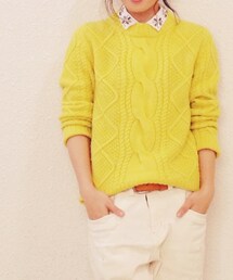 PAPER CHEST | 焼きイモ色ニット(ニット/セーター)