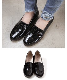 モダンクラシックエナメルローファー(パンプス)