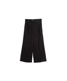 ウエストタック8分丈ワイドパンツ(スラックス)