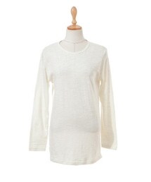 ベーシッククルーネックロングTシャツ(Tシャツ/カットソー)