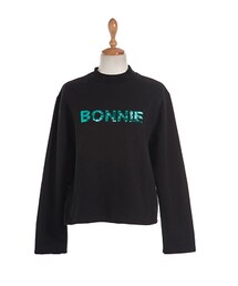 スパンコールロゴモックネックTシャツ(Tシャツ/カットソー)
