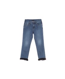 裾ミンクファーディテールデニムパンツ(デニムパンツ)