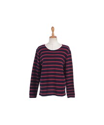 ナチュラルムードボーダー柄Tシャツ(Tシャツ/カットソー)