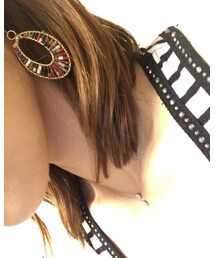 ビーズのピアス💕 | 友達とおそろ😍(ピアス（両耳用）)