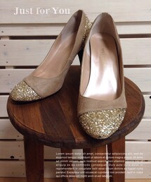 不明 | ラメラメナチュラルカラーパンプス(パンプス)