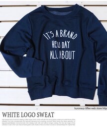 Tiffee Store | 英字ロゴ春スウェットプルオーバー(スウェット)