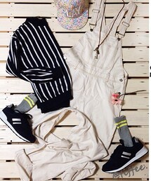 Tiffee Store | ゆったりサイズ♡オーバーオール(サロペット/オーバーオール)