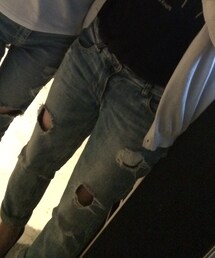 ZARA | クラッシュデニム(デニムパンツ)