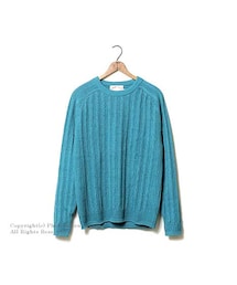 コムアーチ/comm. arch. by ジョーマック/JOE MC 日本製 ''モックケーブル柄''サマーニット(15S-MOCK-CABLE-LS)(ニット/セーター)